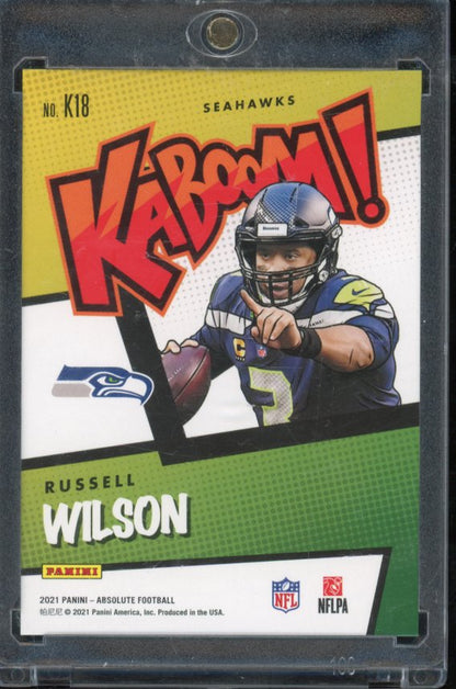 2021 Absolute Russell Wilson Kaboom Case Hit