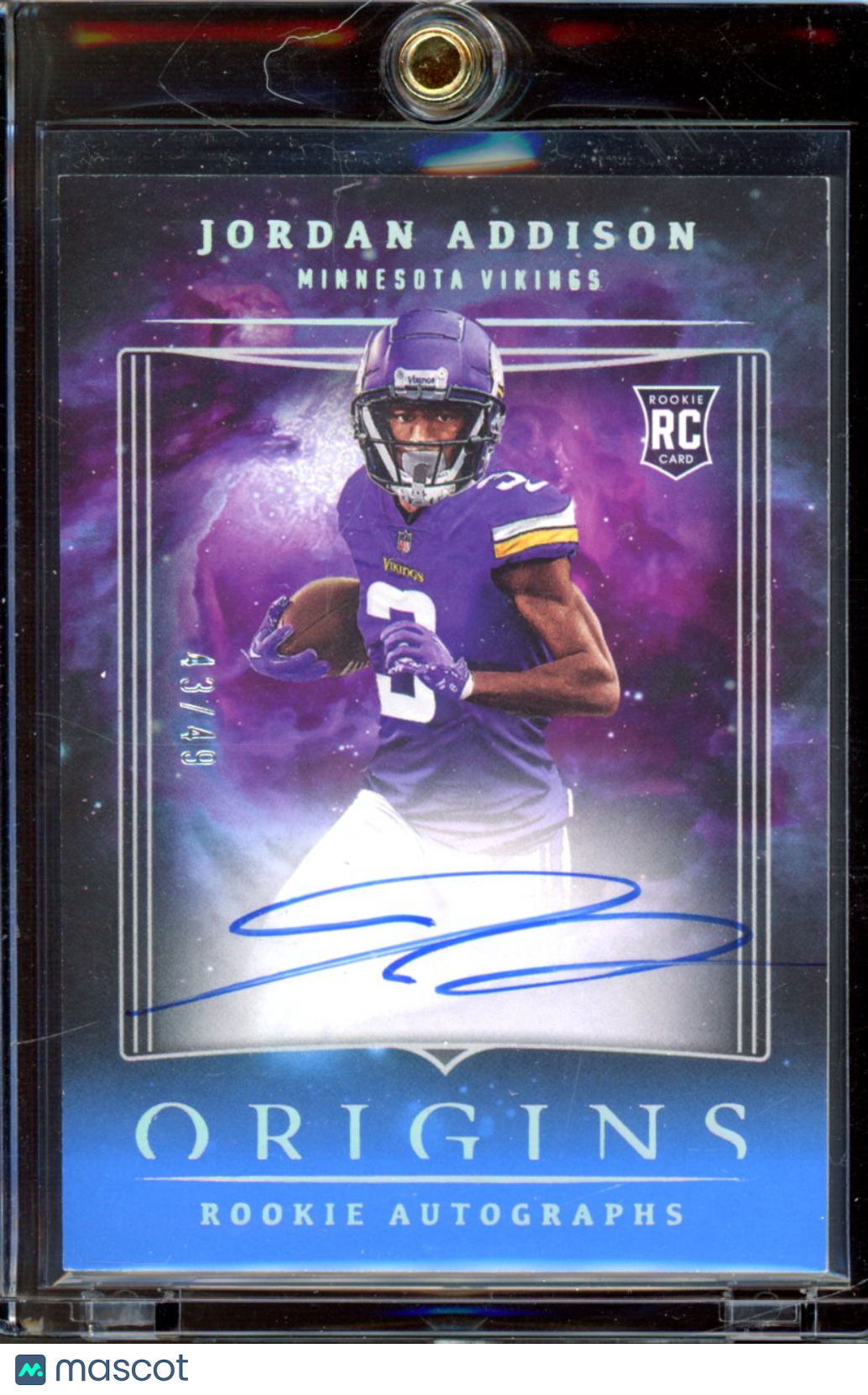 2023 Origins Jordan Addison Rookie Auto /49