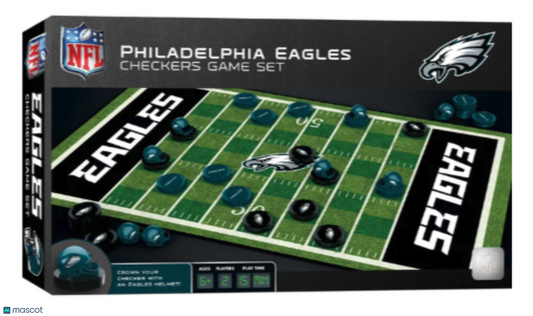 Philadelphia Eagles Checkers Board Game Set