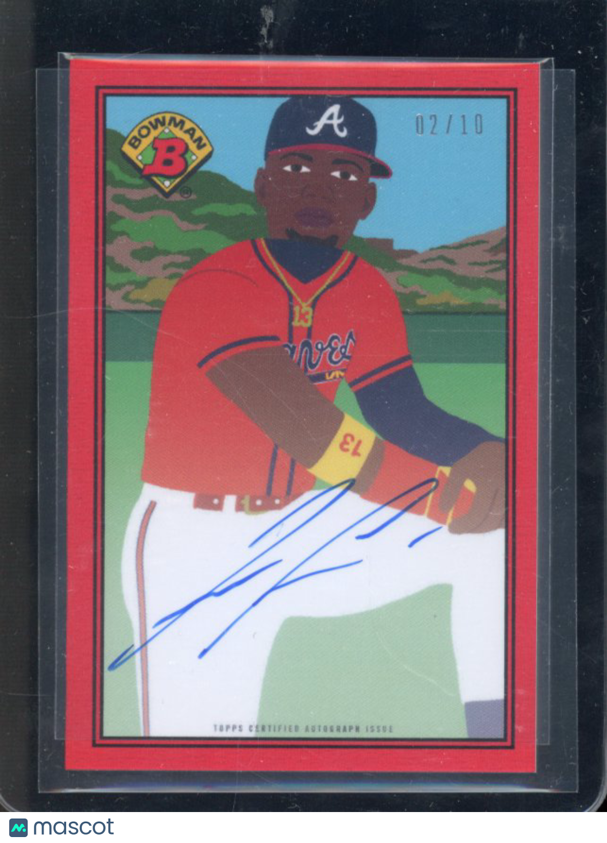 2021 Bowman Ronald Acuna Jr Keith Shore Auto /10