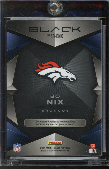 2024 Panini Black Bo Nix Sizeable Rookie Patch /50