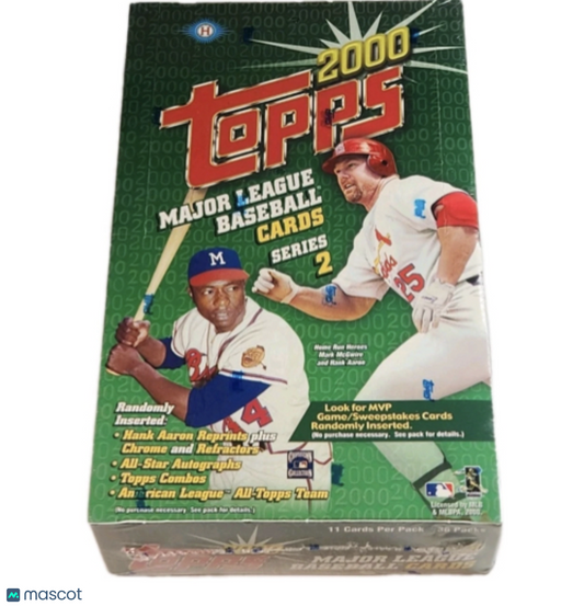 2000 Topps Series 2 Baseball Hobby Box