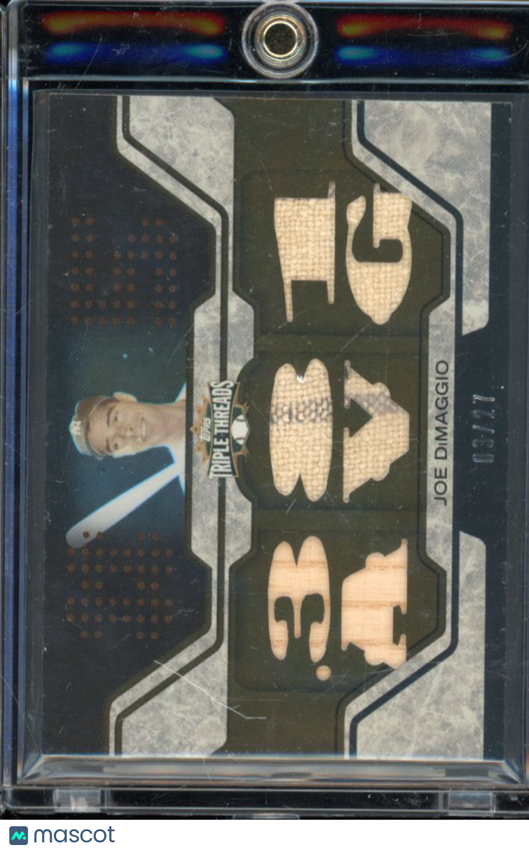 2008 Triple Threads Joe Dimaggio GU Bat Patch Relic /27