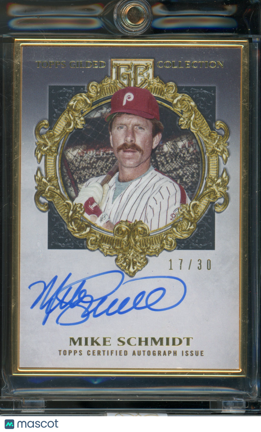 2022 Gilded Mike Schmidt Gold Framed Auto /30