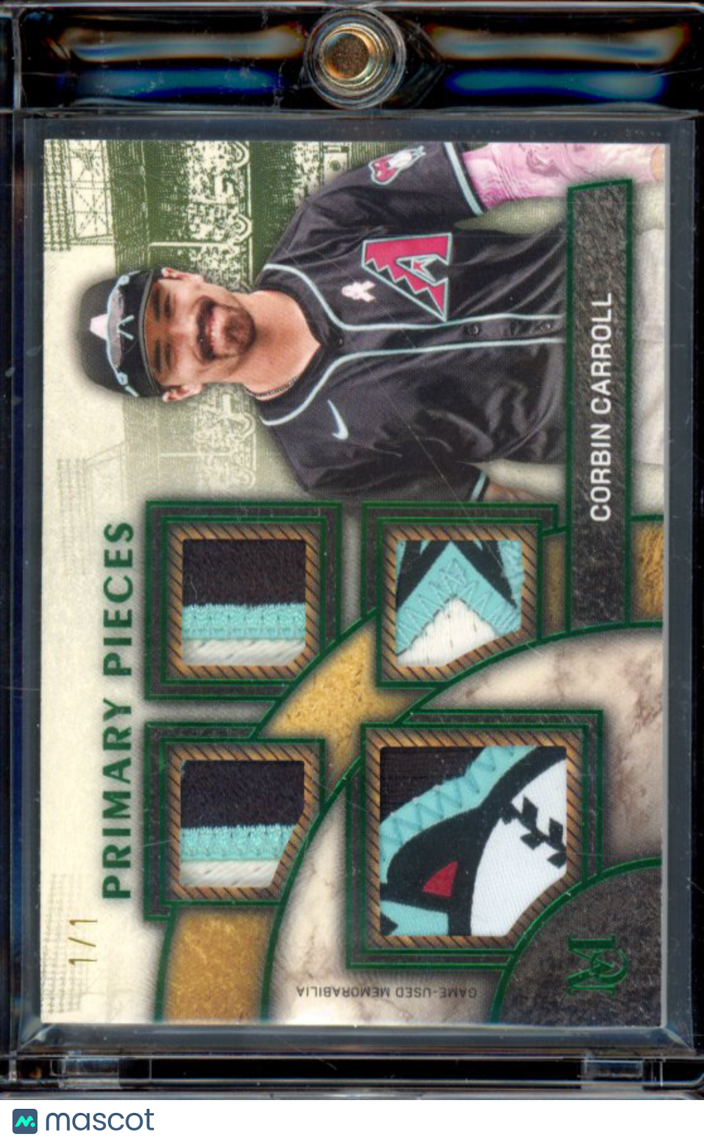 2025 Topps Museum Corbin Carroll 1/1 GU Patch Primary Relics