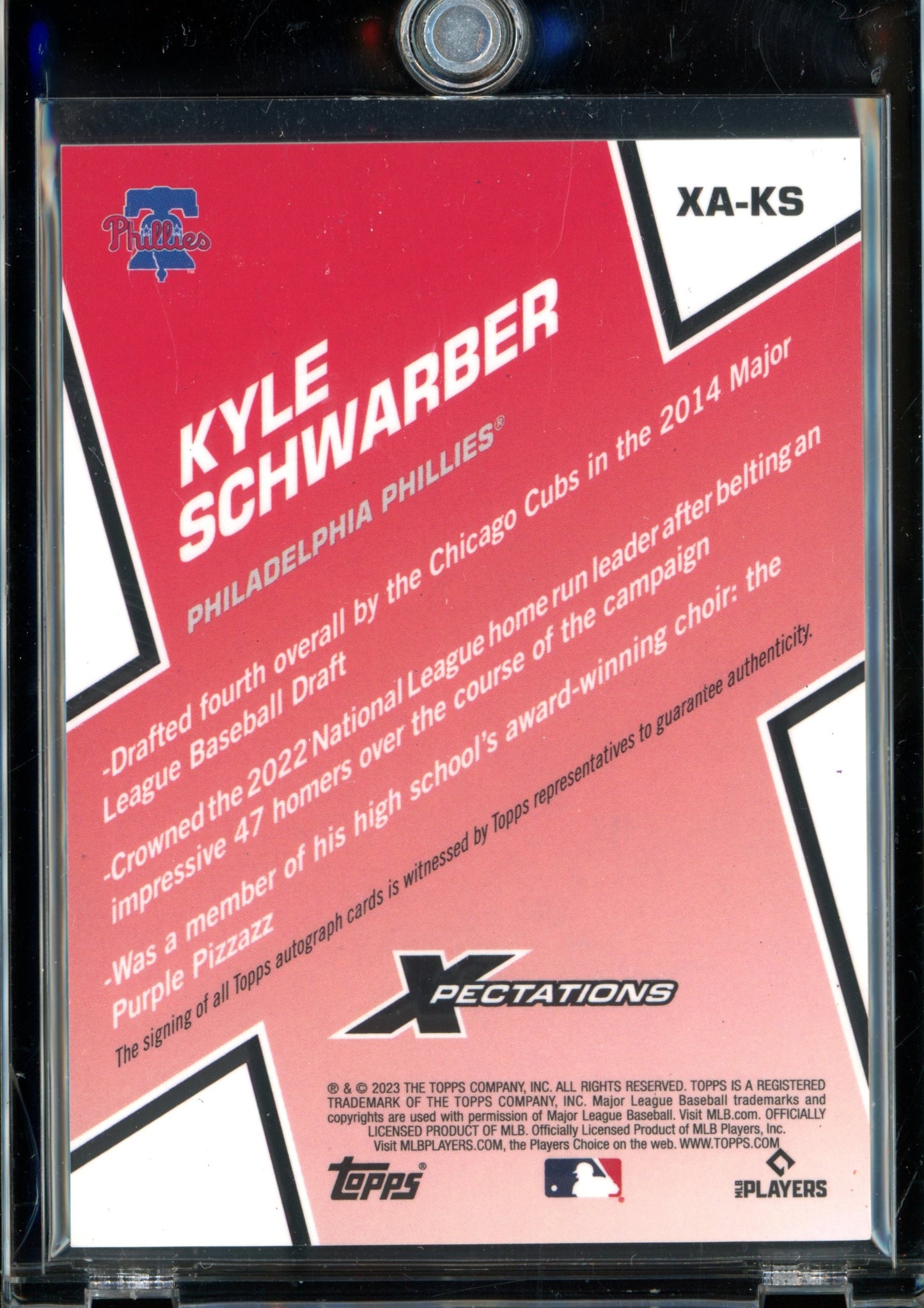 2023 Topps Xpectations Kyle Schwarber Auto /5