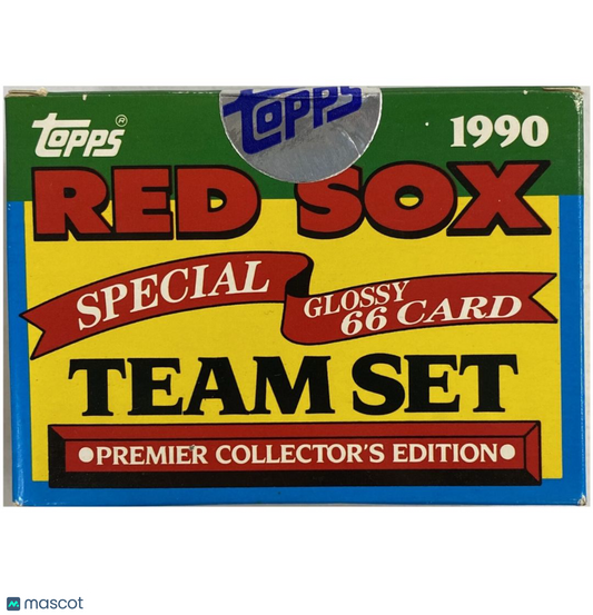 1990 Topps Baseball Glossy Boston Red Sox Team Set Box