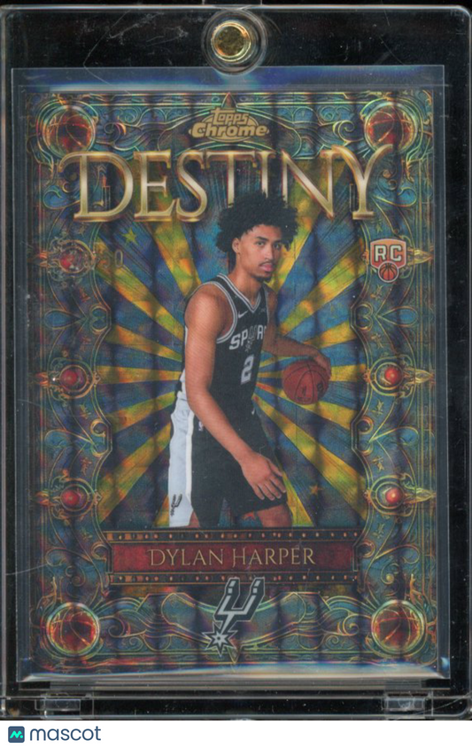 2025-26 Topps Chrome Dylan Harper Destiny Gold Rookie /50