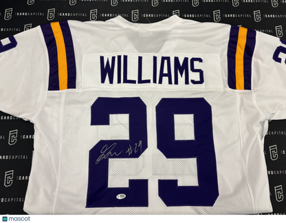 Greedy Williams Signed Jersey LSU BAS COA
