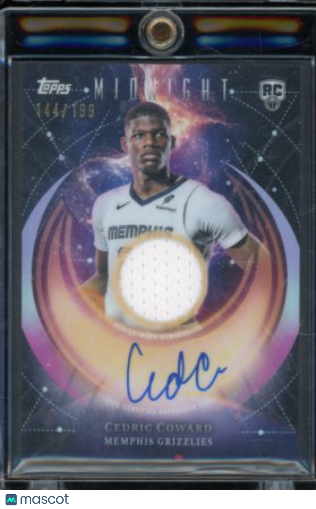 2025-26 Topps Midnight Cedric Coward Rookie Patch Auto /199