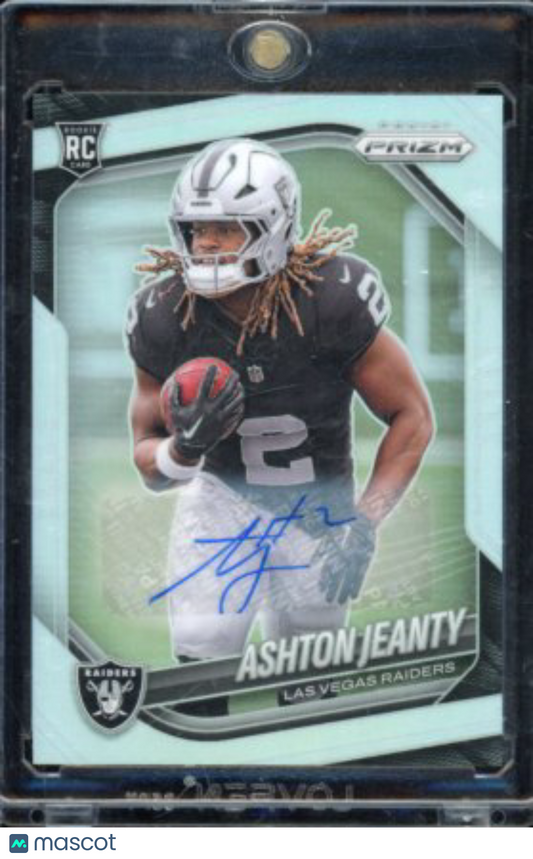2025 Prizm Ashton Jeanty Silver Rookie Auto