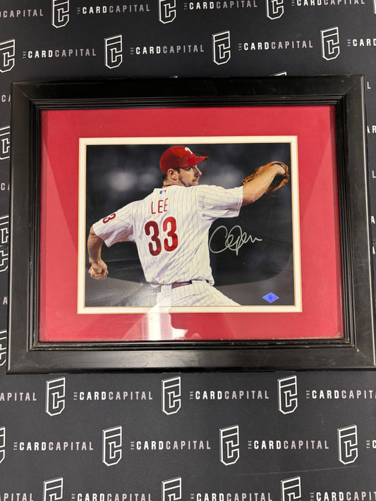 Cliff Lee Signed 8x10 Photo Framed COA