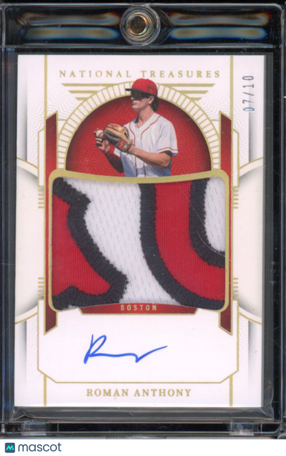2024 National Treasures Roman Anthony Rookie Patch Auto /10