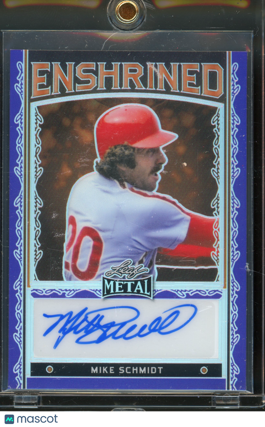 2022 Leaf Metal Mike Schmidt Enshrined Auto 1/1