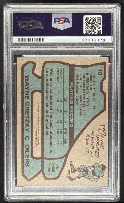 1979-80 Topps Wayne Gretzky #18 RC PSA 6