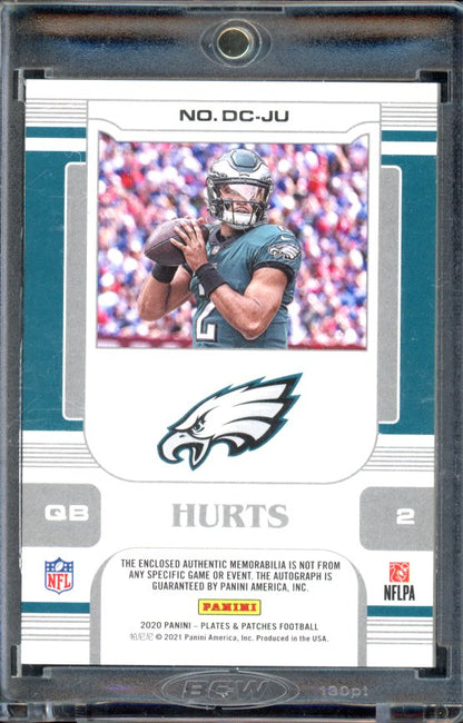 2020 Plates And Patches Jalen Hurts Rookie Patch Auto /15