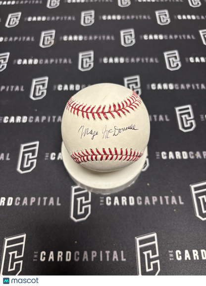 Bob Mage McDonnell Signed Official Major League Baseball JSA