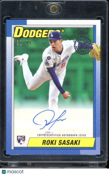 2025 Topps Roki Sasaki 35th Anniversary Auto /99