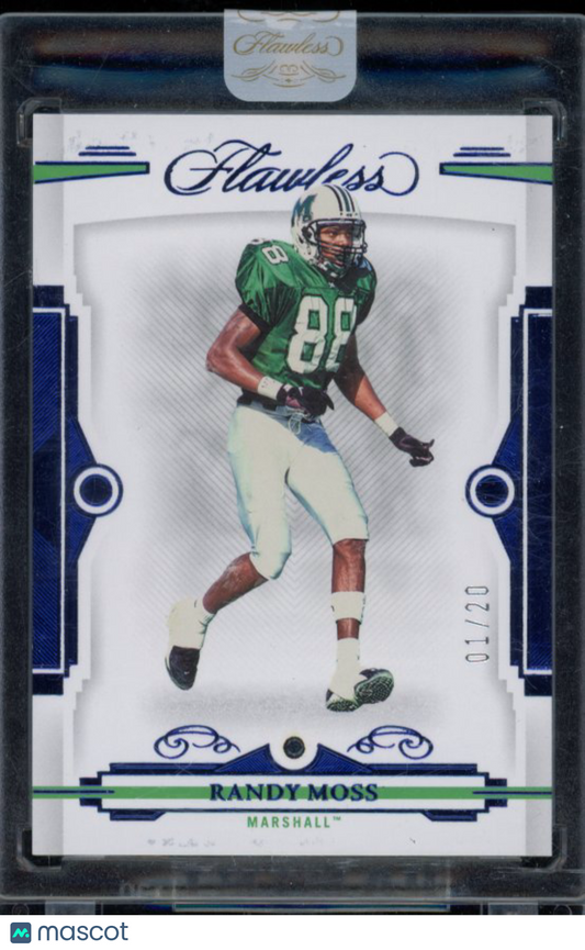 2022 Flawless Randy Moss Collegiate /20 Sapphire