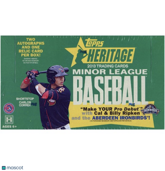 2013 Topps Heritage Minor League Baseball Hobby Box