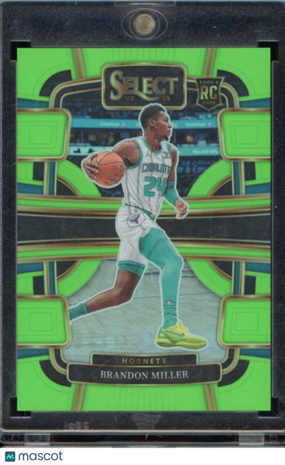 2023-24 Select Brandon Miller Neon Green Rookie /75