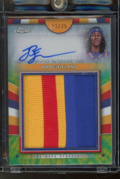 2024 Bowman Chrome U Boogie Fland Patch Auto 21/25