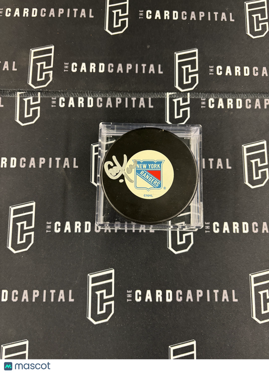 Chris Kreider Signed Hockey Puck JSA Rangers