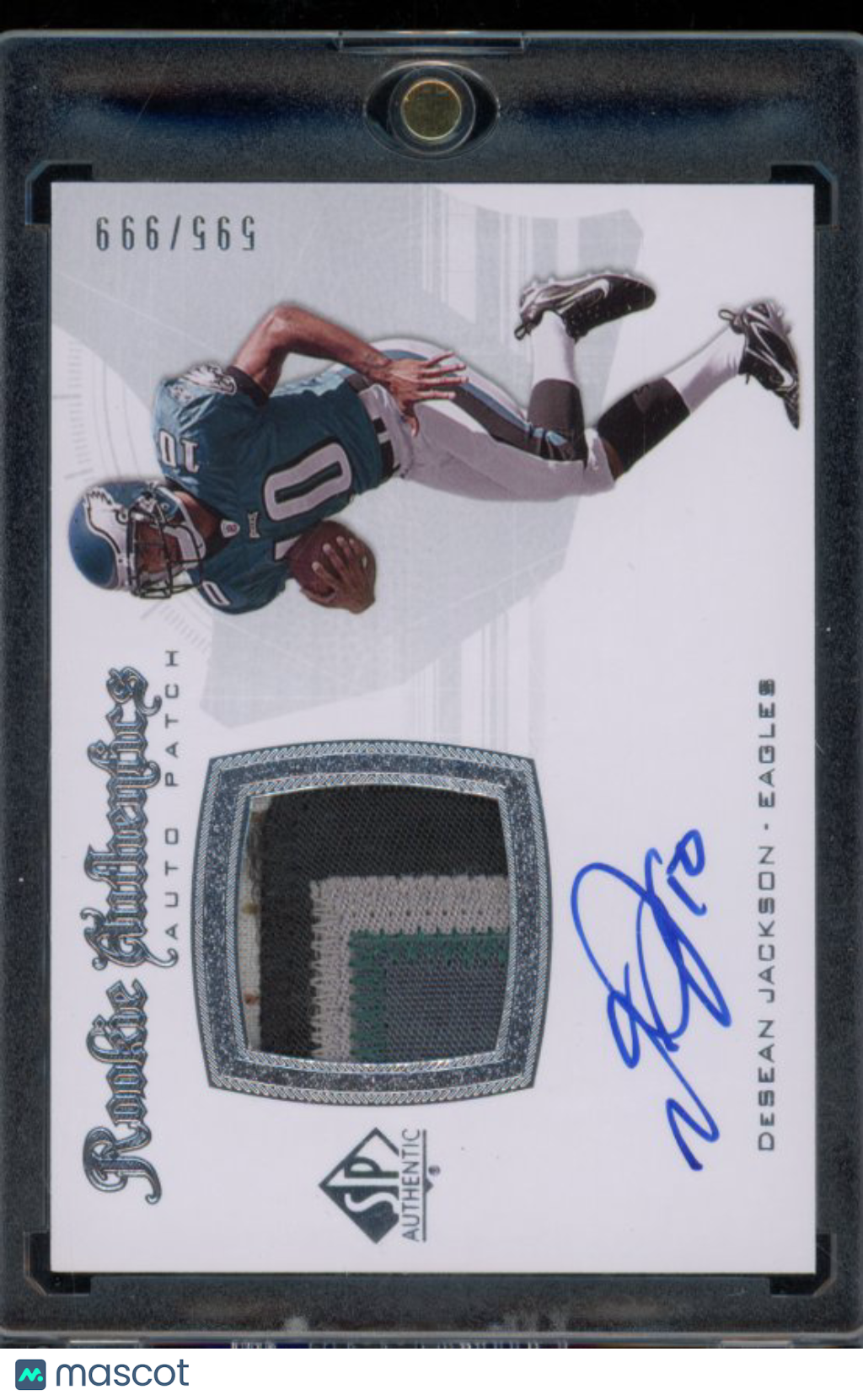2008 Sp Authentic Desean Jackson Rookie Patch Auto /999