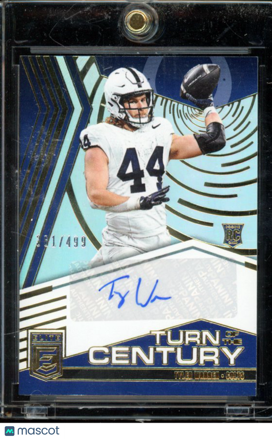 2025 Elite Tyler Warren Turn Of The Century Rookie Auto /499