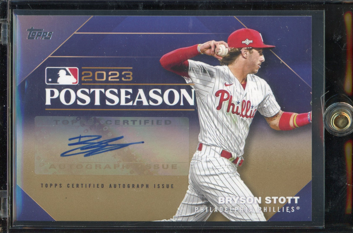 2024 Topps Bryson Stott 2023 Postseason Auto 20/25