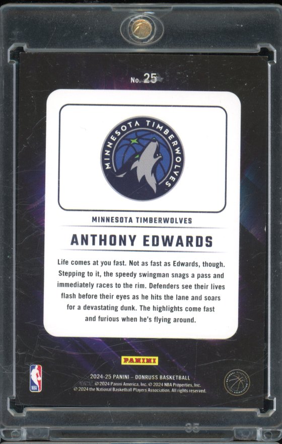 2024-25 Donruss Anthony Edwards Night Moves SP