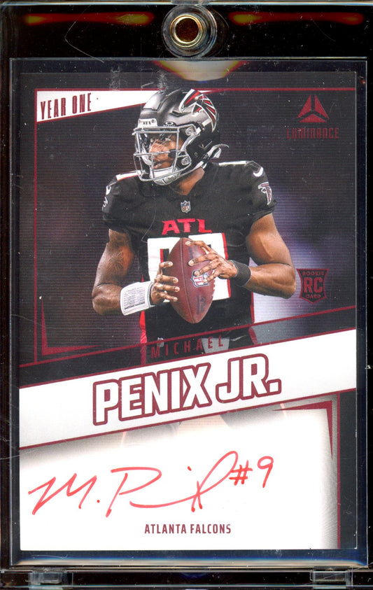 2024 Luminance Michael Penix Jr. Year One Auto RED Ink SP RC