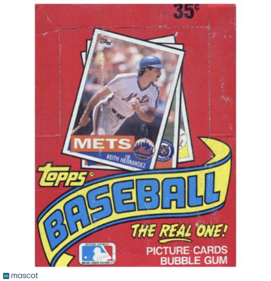 1985 Topps Baseball Wax Box