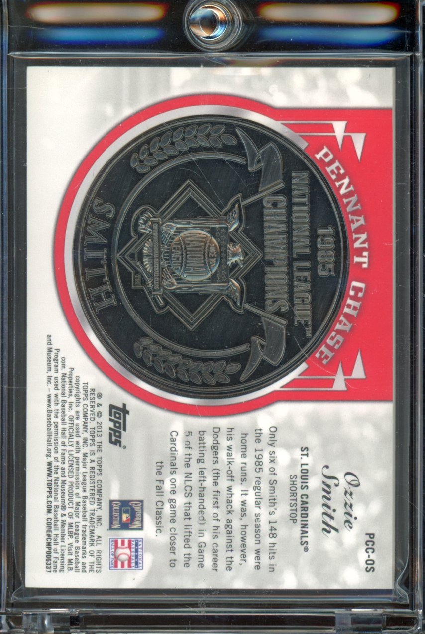 2013 Topps Ozzie Smith Pennant Chase Medallion /10