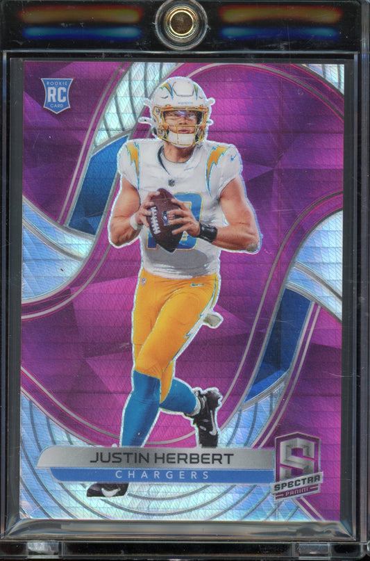 2020 Spectra Justin Herbert Hyper Pink 08/25 RC