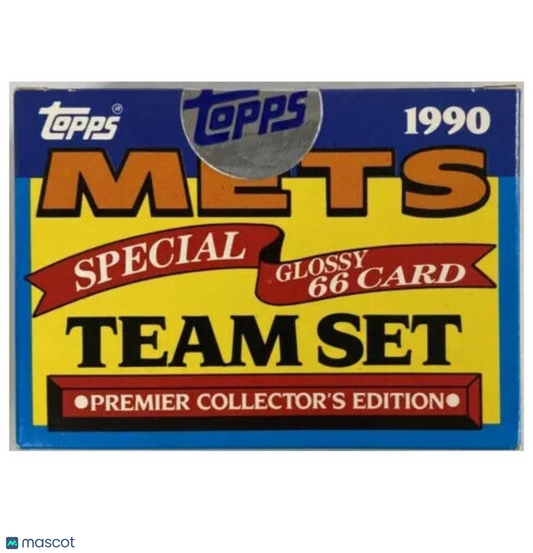 1990 Topps Baseball Glossy New York Mets Team Set Box