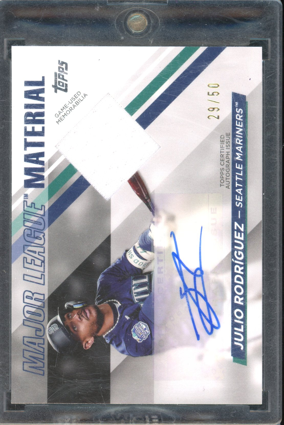 2024 Topps Julio Rodriguez Major League Material Jersey Auto 29/50