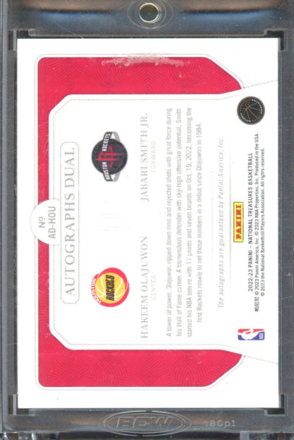 2022 National Treasures Hakeem Olajuwon Jabari Smith Dual Auto 20/25