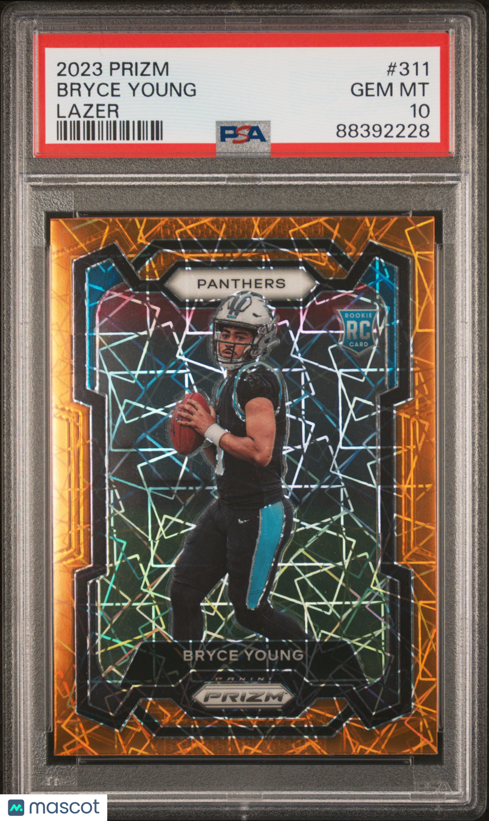 2023 Prizm Bryce Young Orange Lazer Rookie PSA 10