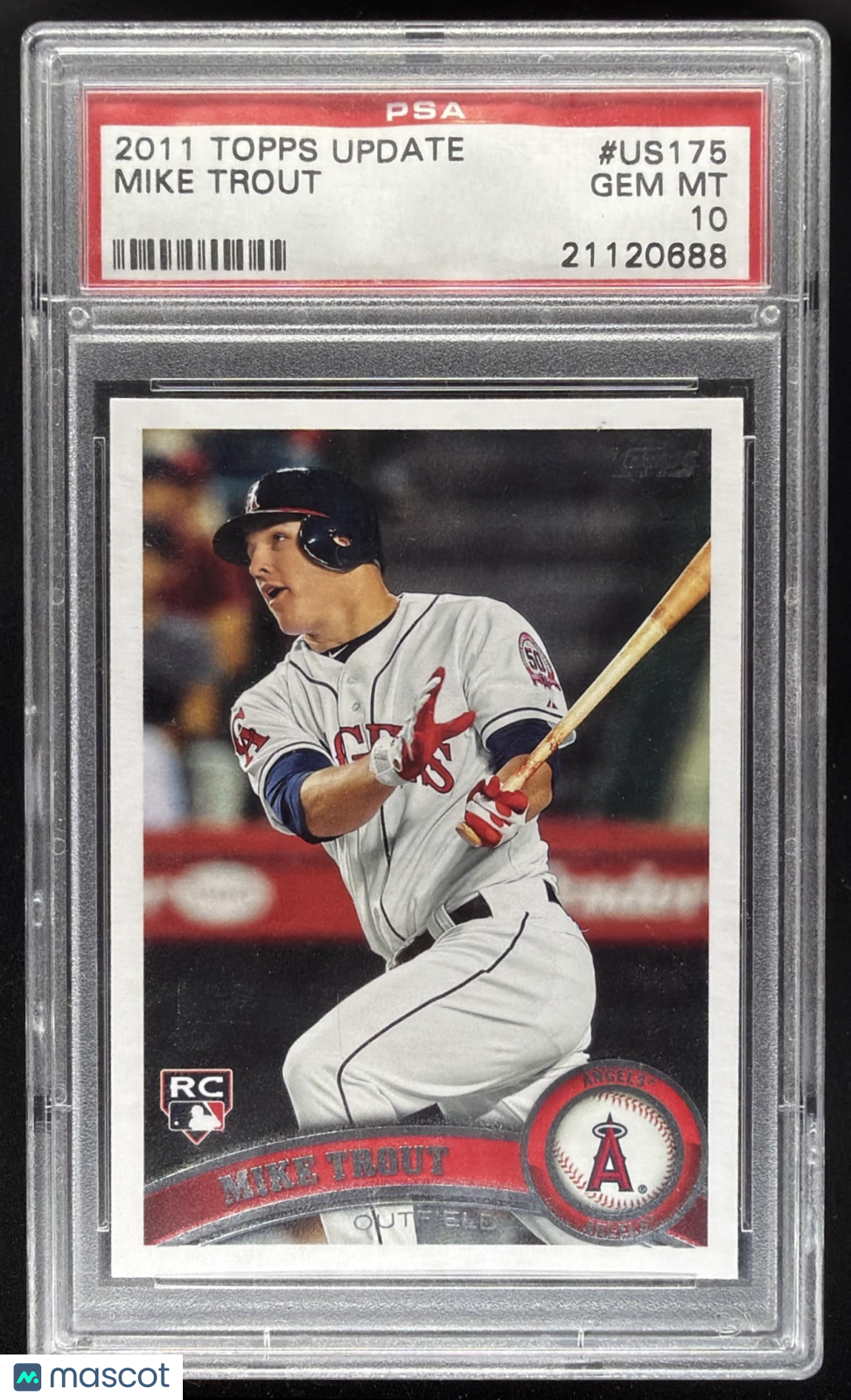 2011 Topps Update Mike Trout #US175 RC PSA 10