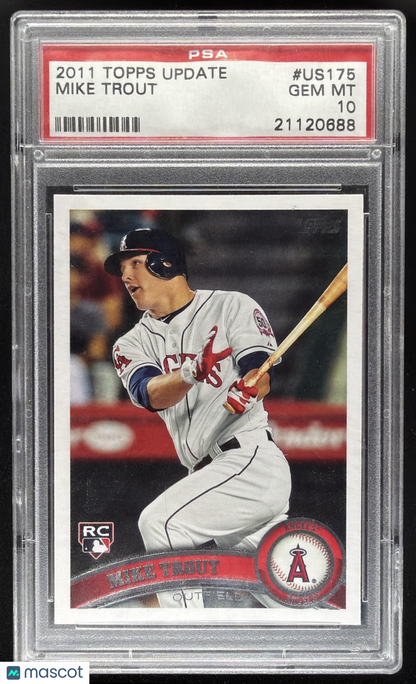2011 Topps Update Mike Trout #US175 RC PSA 10