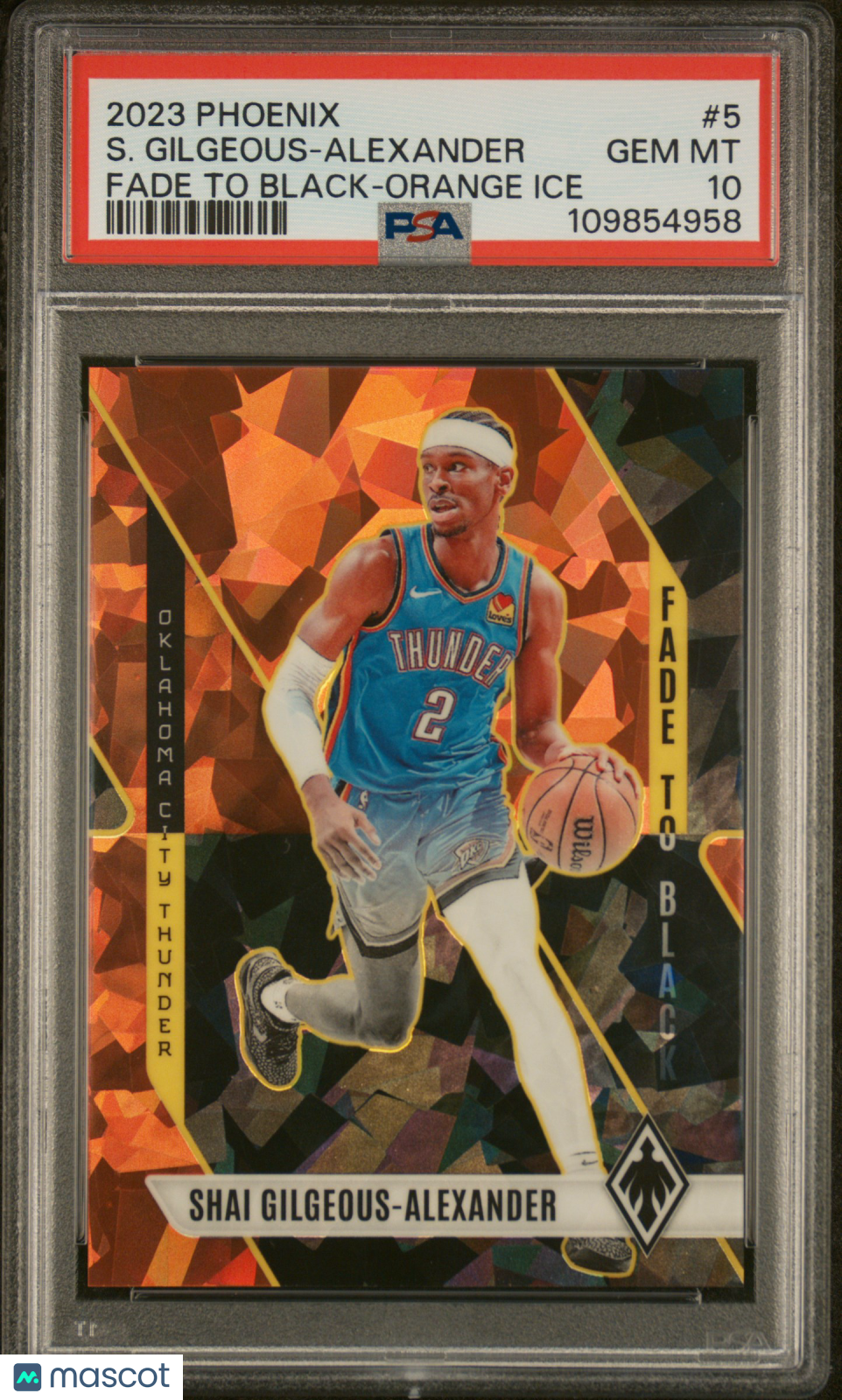 2023-24 Phoenix Shai Gilgeous Alexander Orange Ice /249 PSA 10