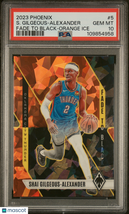 2023-24 Phoenix Shai Gilgeous Alexander Orange Ice /249 PSA 10