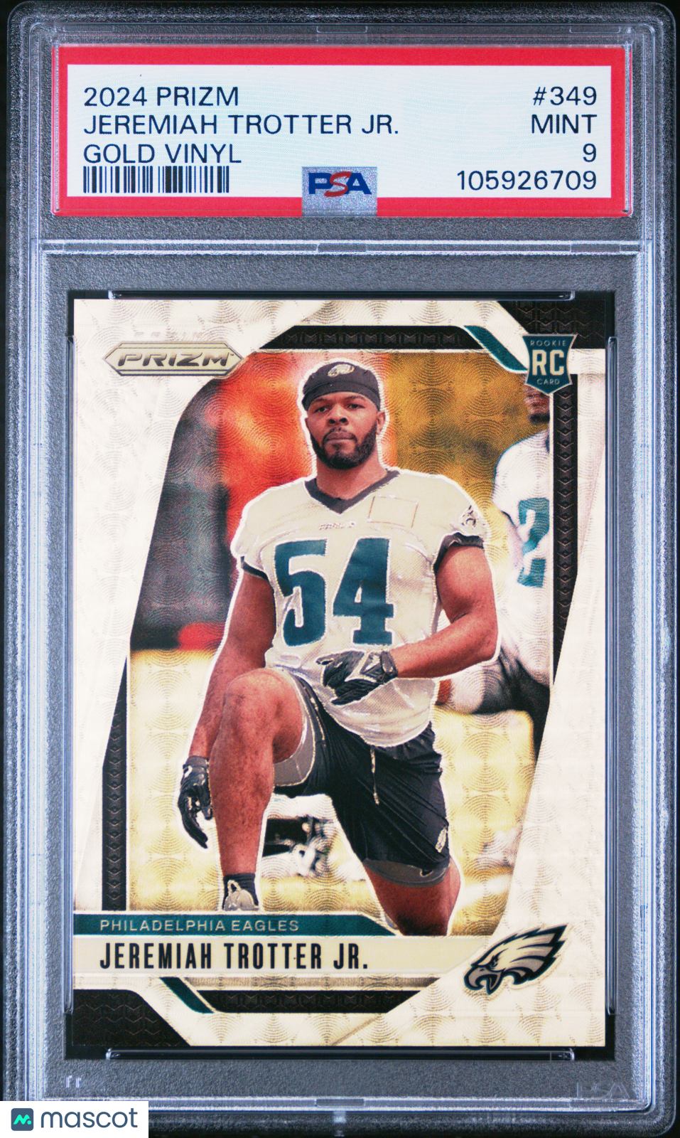 2024 Prizm Jeremiah Trotter Jr. Gold Vinyl /5 PSA 9 RC