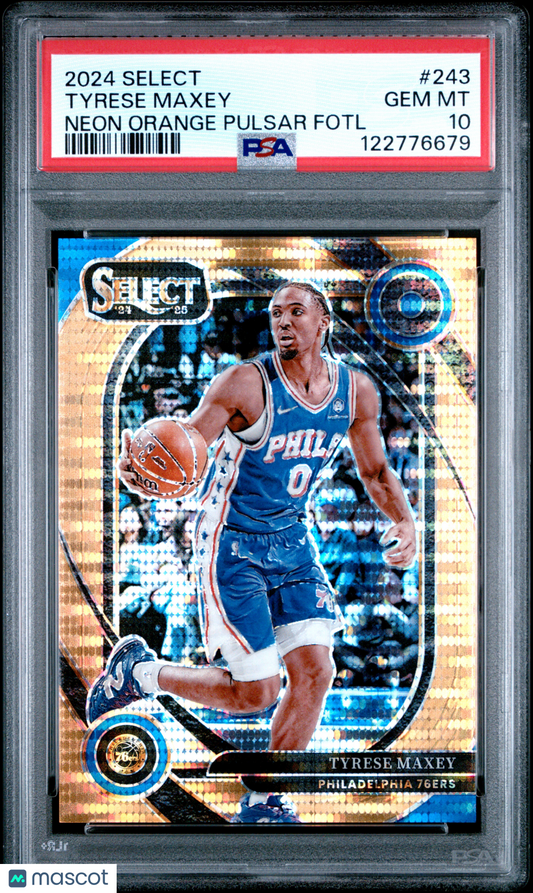 2024-25 Select Tyrese Maxey Pulsar FOTL /18 PSA 10