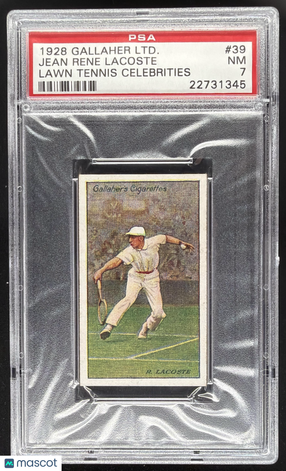 1928 Gallagher Jean Rene Lawn Tennis PSA 7