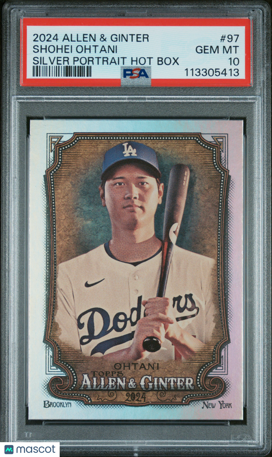 2024 Allen & Ginter Shohei Ohtani Silver Portrait Hot Box PSA 10