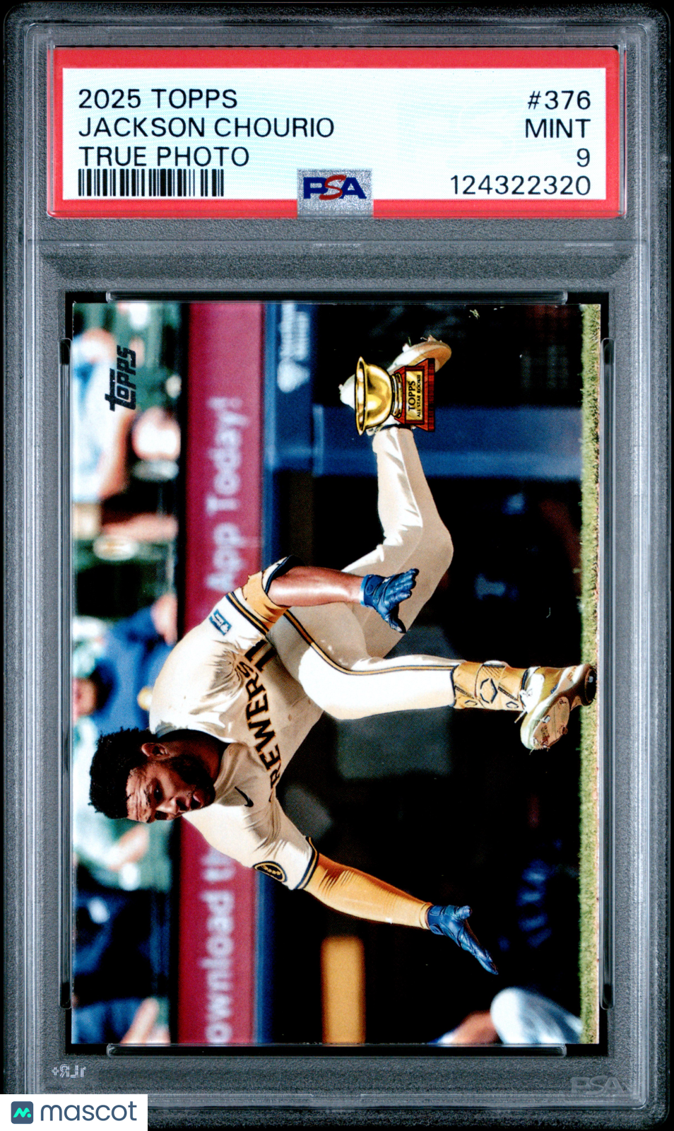 2025 Topps Jackson Chourio True Photo Rookie PSA 9