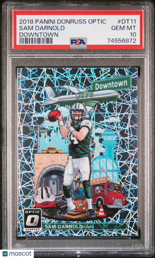 2018 Optic Sam Darnold Rookie Downtown PSA 10