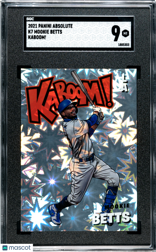 2021 Absolute Mookie Betts Kaboom Case Hit SGC 9